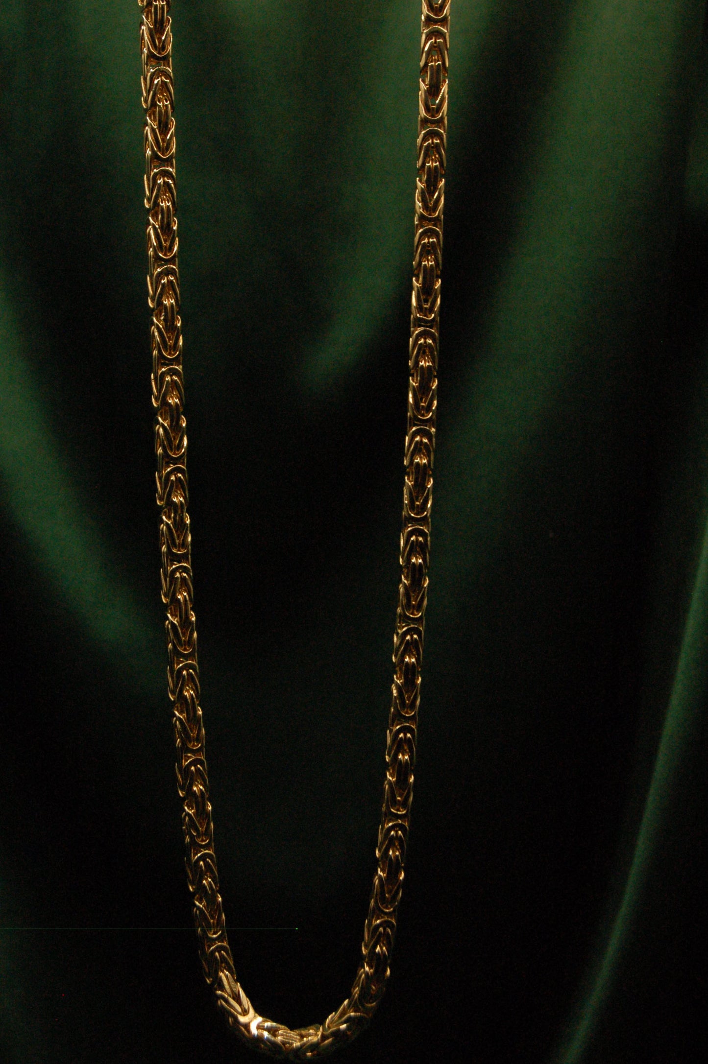 GOUDEN KONING KETTING MASSIEF