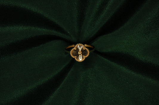 GOUDEN KLAVER DAMES RING