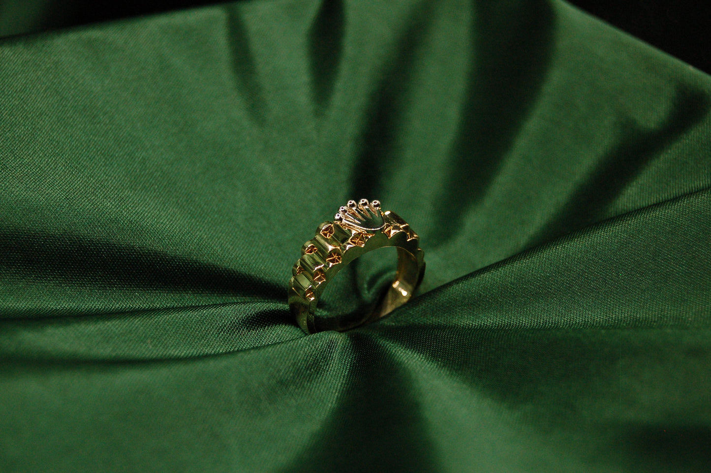 GOUDEN KROON HEREN RING