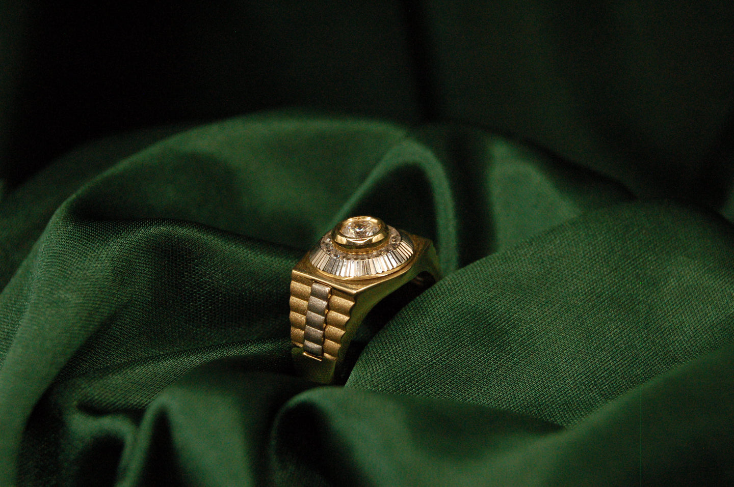 GOUDEN SCHAKEL HEREN RING